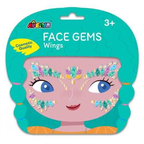 Avenir Face Gems Wings Παιδικά Αυτοκόλλητα με Strass για το Πρόσωπο 3+ Years 1 Τεμάχιο